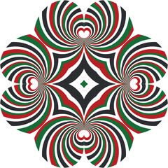 op art creative geometric pattern, modern background, vector design element