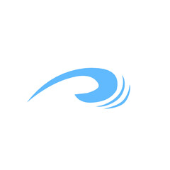 blue swoosh calligraphy