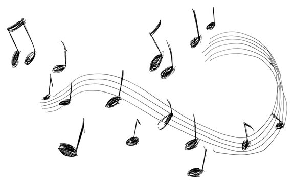 PNG Music notes art illustration illustrated.