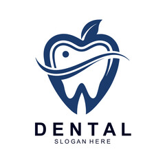 Fototapeta premium Dental Logo Design Creative Dentist Logo Creative Dental Clinic Company Vector Logo