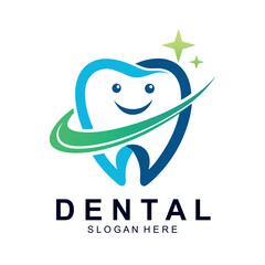 Obraz premium Dental Logo Design Creative Dentist Logo Creative Dental Clinic Company Vector Logo