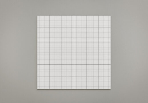 Square Page Brochure Flyer Cover Mockup