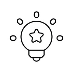 Potential line icon with white background vector stock illustration