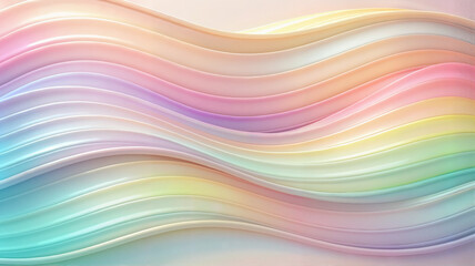Obraz premium Wavy pastel gradient background