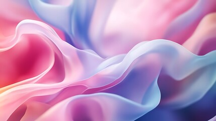 Obraz premium Abstract Pink and Blue Swirling Fabric Design