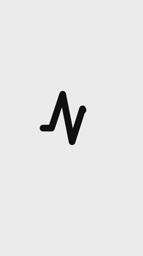 Cardiogram line icon simple animation. Electrocardiogram show heart beat line. cardiogram, Heart pulse.