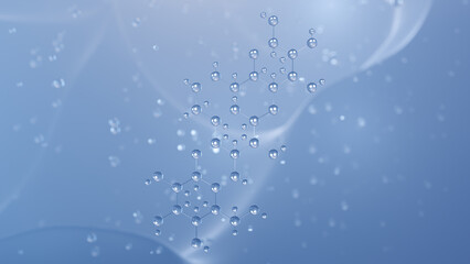 dextrin molecular structure, 3d model molecule, e1400, structural chemical formula view from a microscope