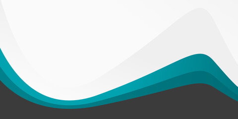 business banner with abstract wave background