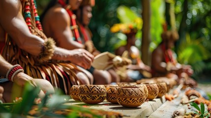 celebrating Waitangi Day, New Zealand's National Day, making traditional souvenirs, pottery and masks of the Maori tribe
