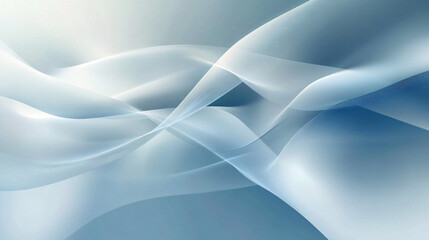 Fototapeta premium A minimalist abstract background depicting interconnected lines and shapes in blue and white, designed for technology themes, showcasing a clean and modern look ideal for presentations or digital desi