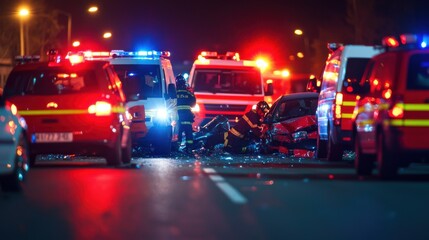 Emergency Response at Multi-Vehicle Collision Scene