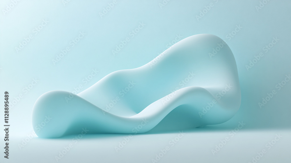 Aufkleber a minimalistic smooth background in a blue gradient, offering a calm and professional look, ideal fo