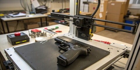 3D printed ghost gun handgun crime murder hitman three dimensional 