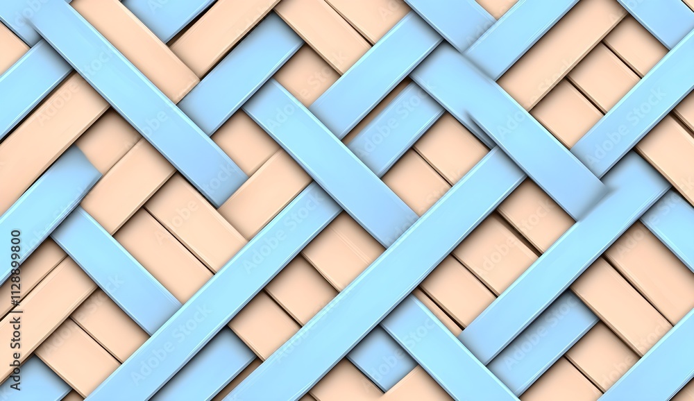Poster abstract blue and beige weave pattern with smooth texture for artistic and design backgrounds