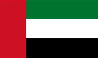Flag of United Arab Emirates – Editable EPS Vector in High Resolution