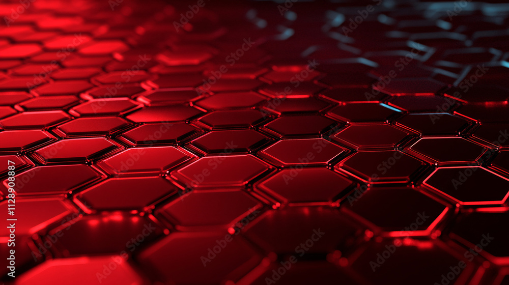 Aufkleber A futuristic red cyberspace background featuring digital connectors forming intricate patterns, evoking advanced technology and innovation.

