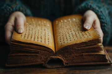 Obraz premium Celebrating the legacy of Louis Braille, this day promotes awareness about Braille's impact on education, inclusivity, and accessibility for the visually impaired