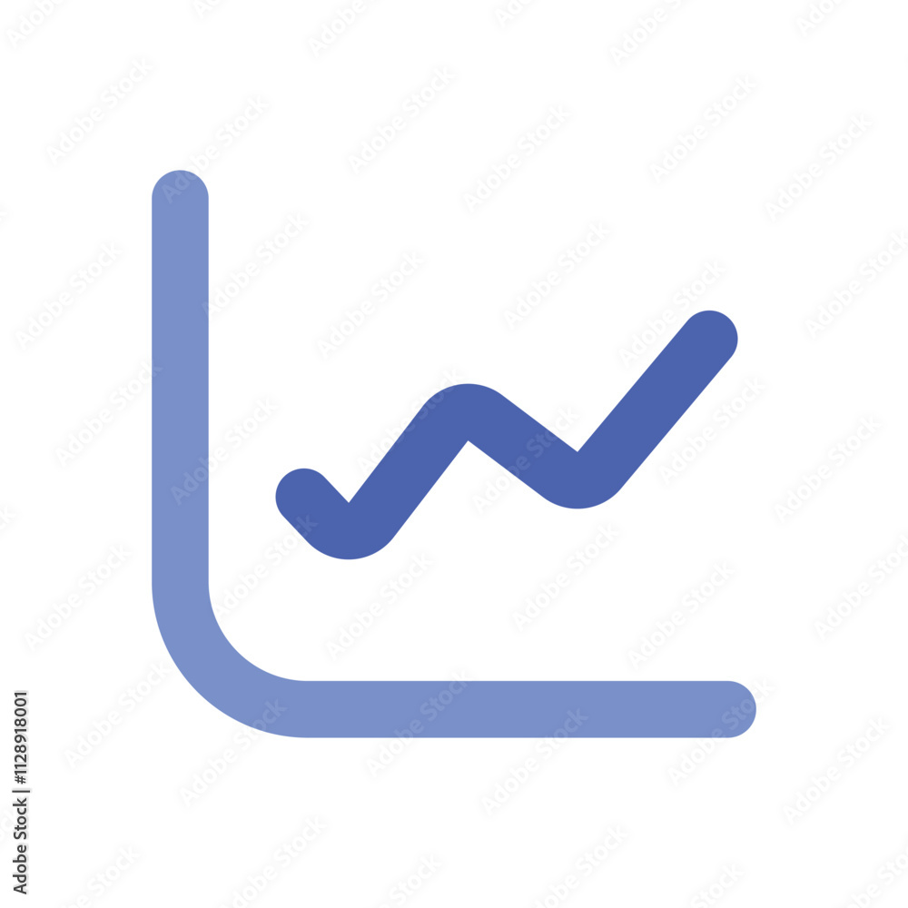 Poster abstract pixel art: blue worm-like form within a corner frame