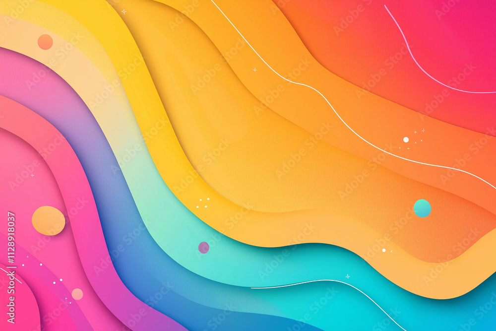 Poster abstract background with colorful gradient