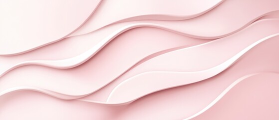 Obraz premium Abstract Pink Wave Background: Elegant Swirls and Curves for Design