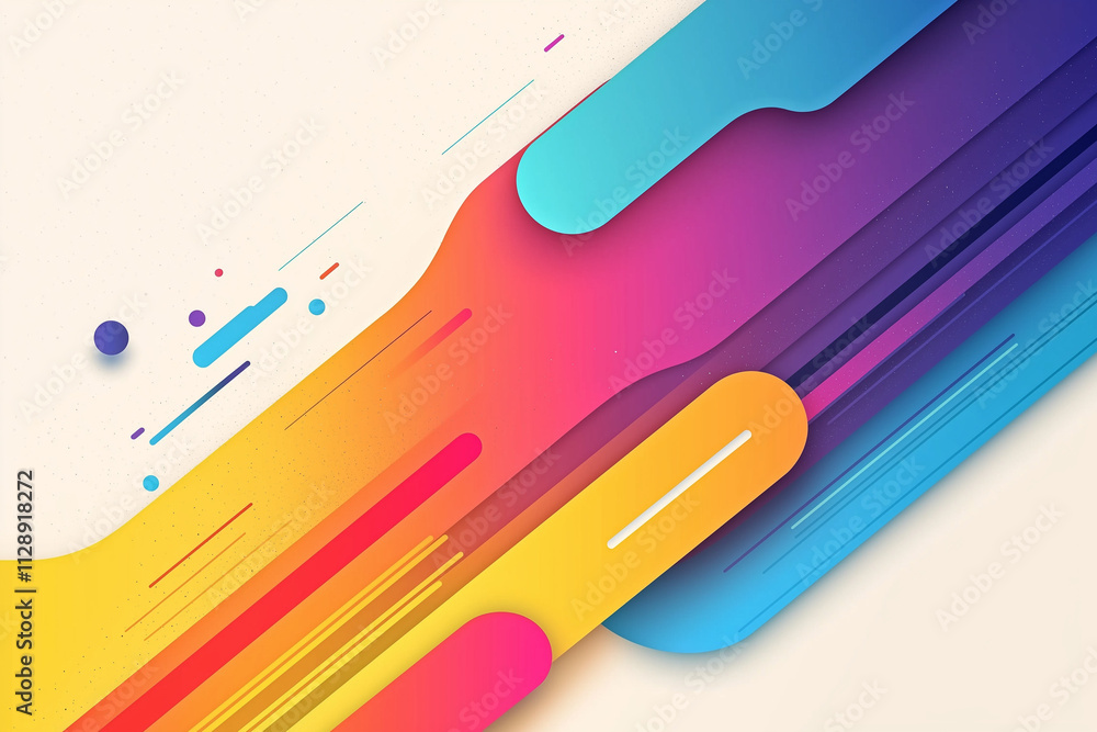 Poster abstract background with colorful gradient