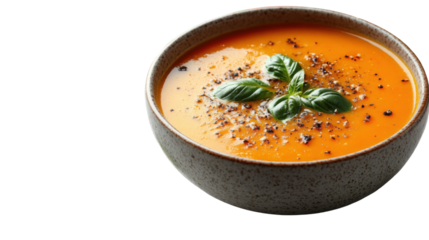 tomato soup isolated on white background