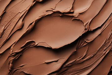 artistic strokes of rich mocha mousse texture with a creamy finish