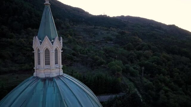 CASTEL PETROSO SEEN FROM ABOVE ILLUMINATED, JUST BEFORE DARKNESS 4