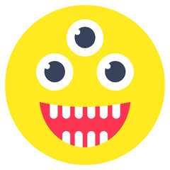 Trendy design icon of monster emoji