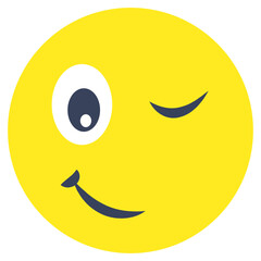 Editable design icon of attitude face