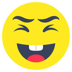 A beautiful design icon of happy face