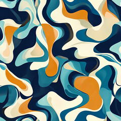 Abstract art background with seamless pattern