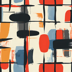 Abstract art background with seamless pattern