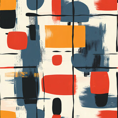 Abstract art background with seamless pattern