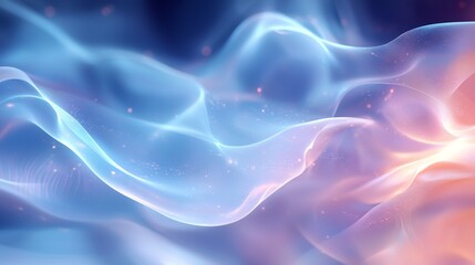 Fototapeta premium A curved glass form depicted in a 3D render, showcasing an abstract minimalist design.