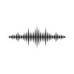 Sound Waveform Equalizer. Black Audio Wave Digital Vector Illustration.