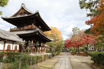 A Japanese temple : a scene of the precincts of Kennin-ji Temple in Kyoto City