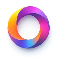Vibrant Abstract Geometric Circle Design