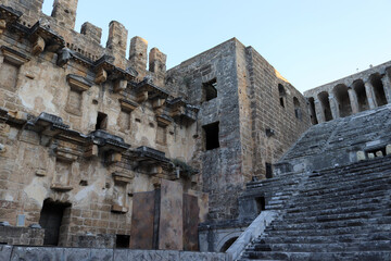 Ancient Theater of Aspendos, Ancient City Ruins Turkey