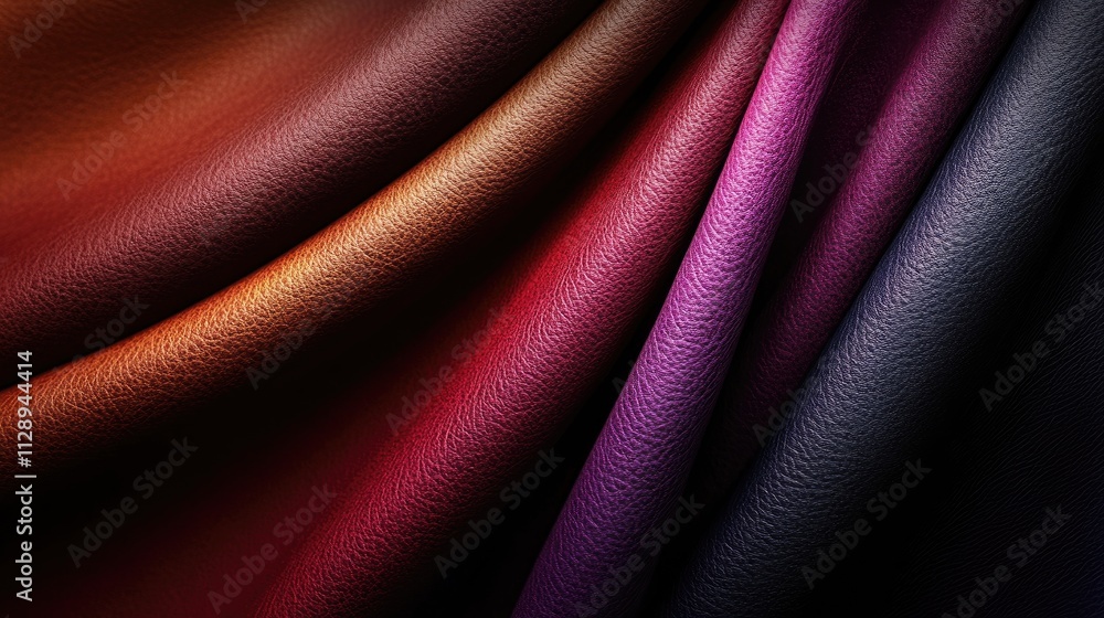 Poster elegant gradient leather texture transitioning from dark to light tones, creating a sophisticated, s
