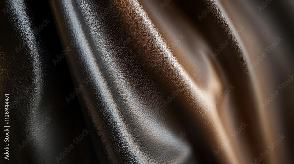 Poster elegant gradient leather texture transitioning from dark to light tones, creating a sophisticated, s