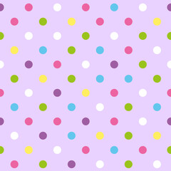 Celebration Colorful Polka Dot pattern, seamless texture