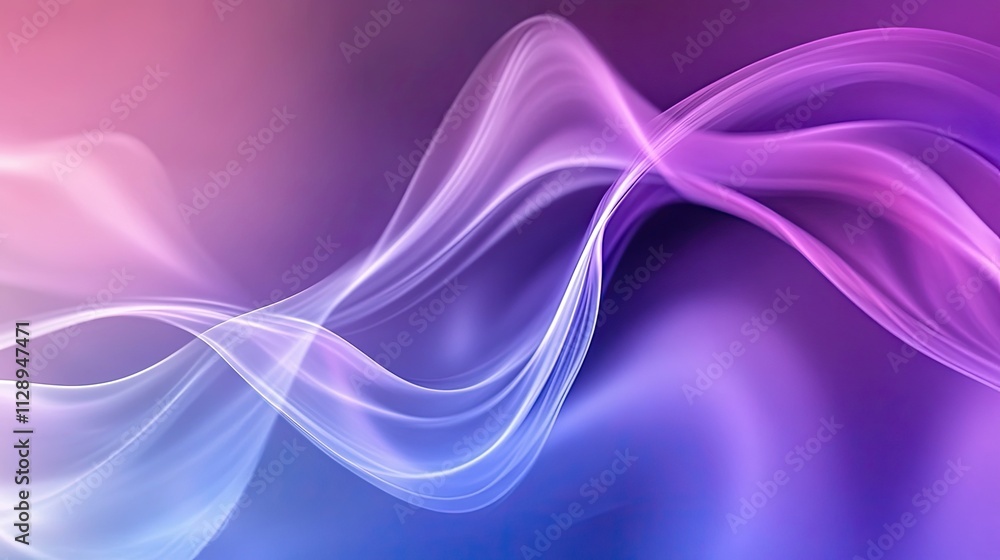 Poster light background featuring a smooth transition from purple to blue, creating a serene and elegant ba