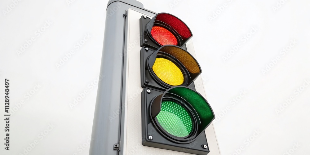 Poster editable traffic light symbol for graphic design, isolated on white background - simple logo for web