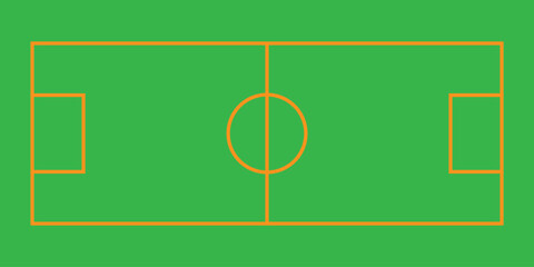 football field icon. soccer sign