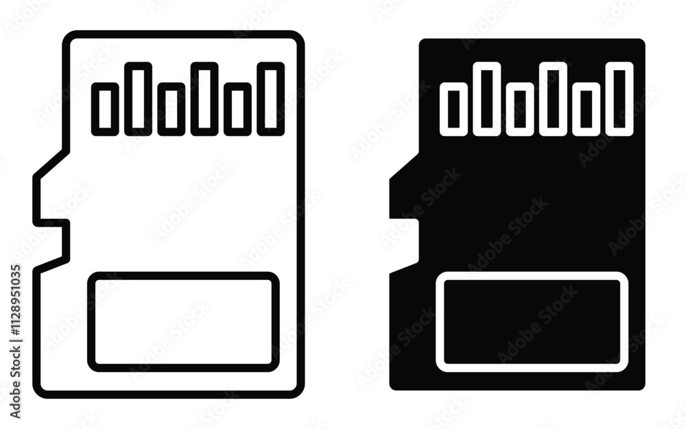 Poster memory card icon vector illustration. memory card. memory icon. electronics. smartphone elements. te
