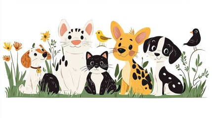 A campaign template for animal welfare, complete with animal icons and clearly marked text areas.