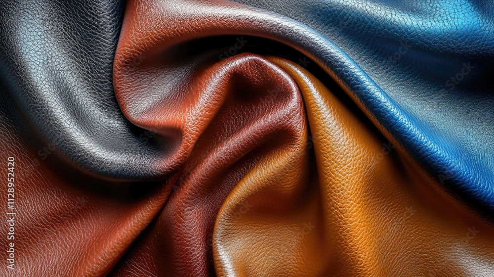 Poster stylish gradient leather texture with smooth color blending, ideal for backgrounds needing a sophist