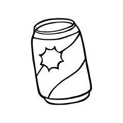 cartoon of a soft drink coloring page