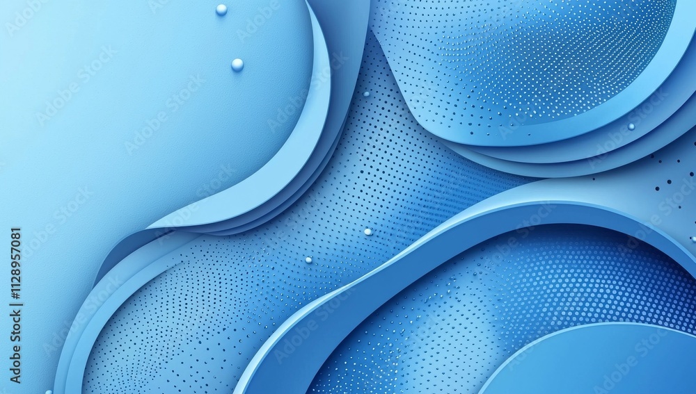 Poster a 3d abstract rendering featuring a gradient surface. contemporary geometric backdrop, ideal for pos